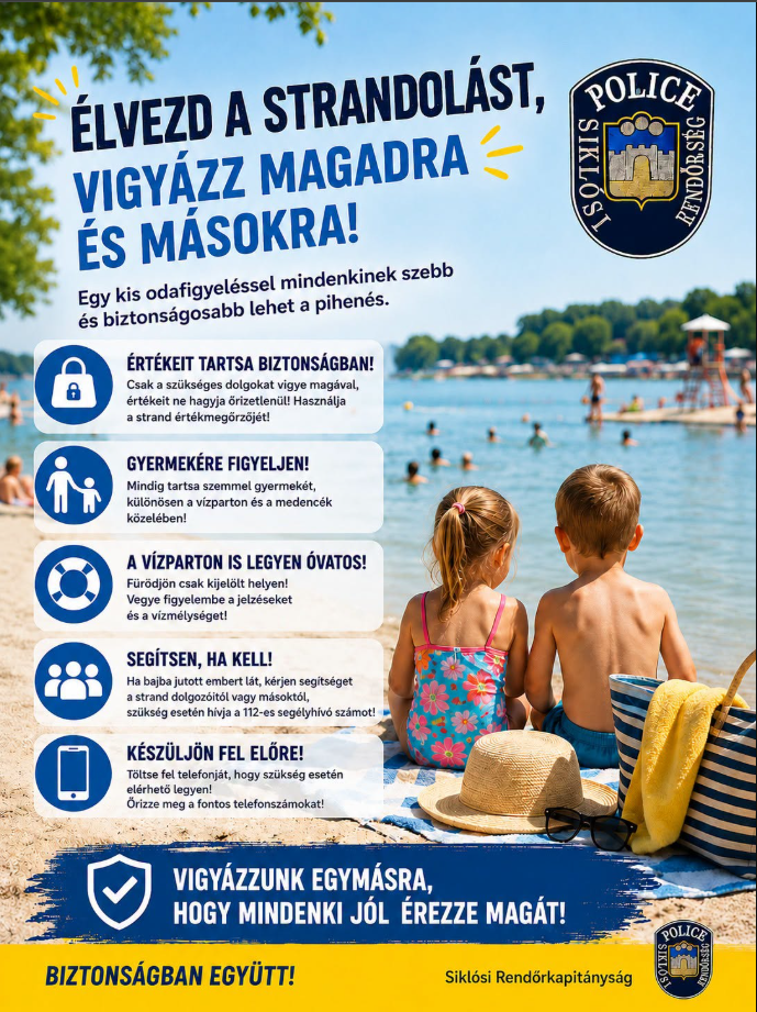 Élvezd a strandolást, vigyázz magadra és másokra